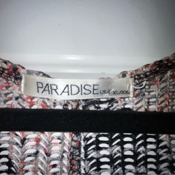 Paradise USA Sleeveless Lagenlook Mesh Tunic Cover Up - Picture 9 of 11